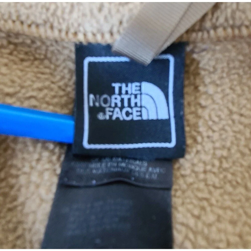 The North Face Polartec Fleece Jacket Tan Brown Full Zip Men's Small Jacket
